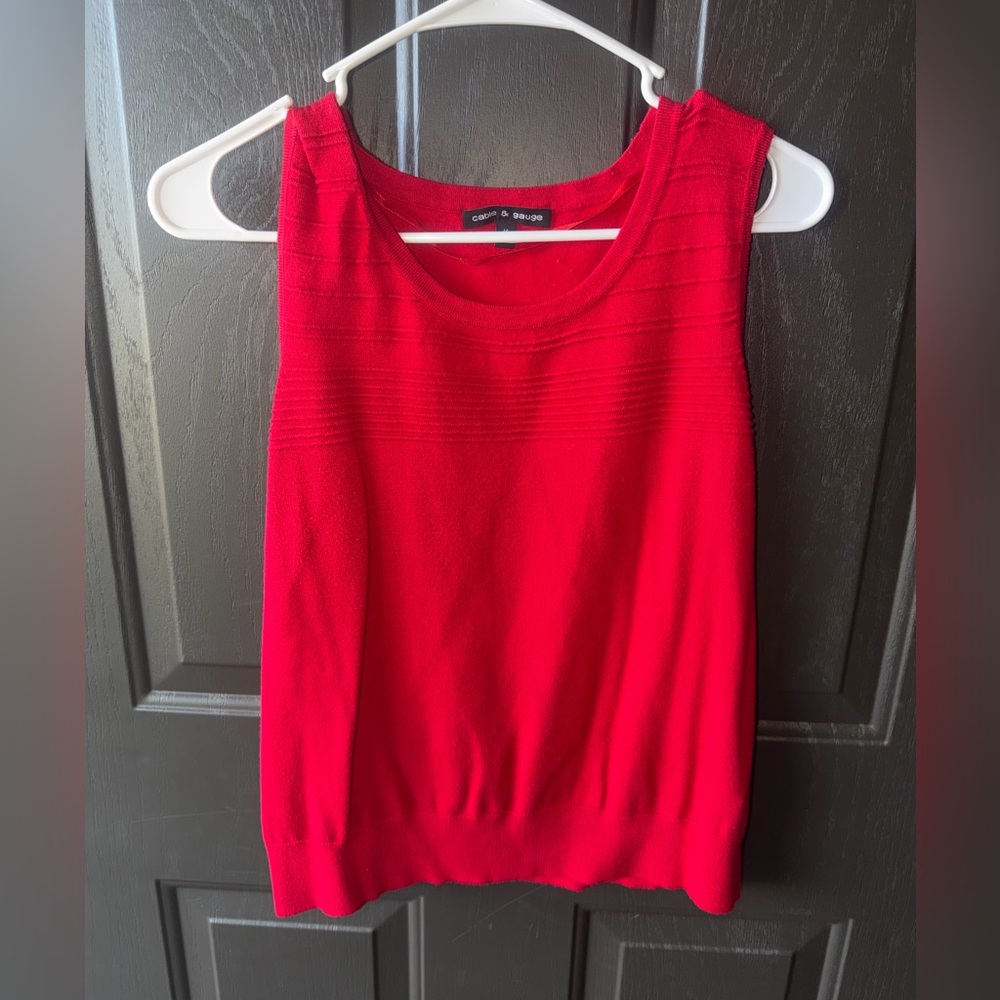 Vibrant Red Tank Top